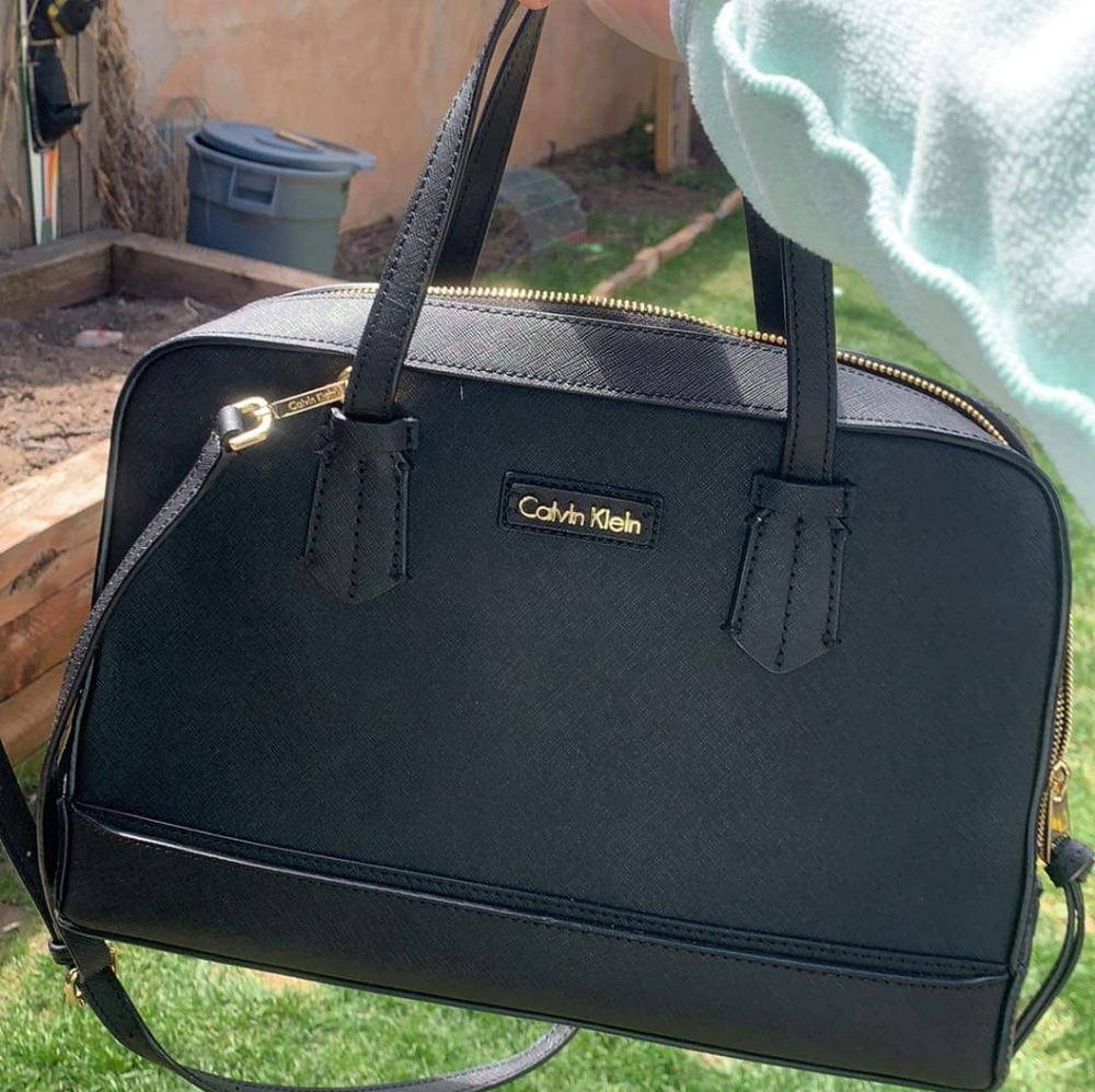 Calvin Klein leather laptop tablet macbook case